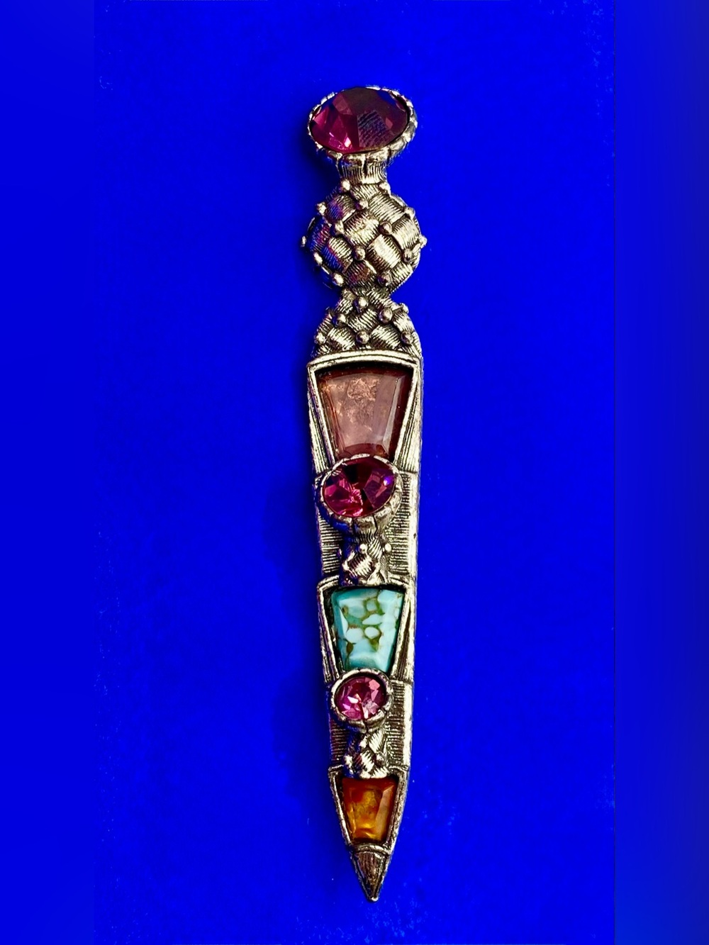 Vintage Miracle Scottish Sword Kilt Brooch
